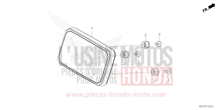 METER for Forza 750 MAT WARM ASH METALLIC (YR386) from 2025